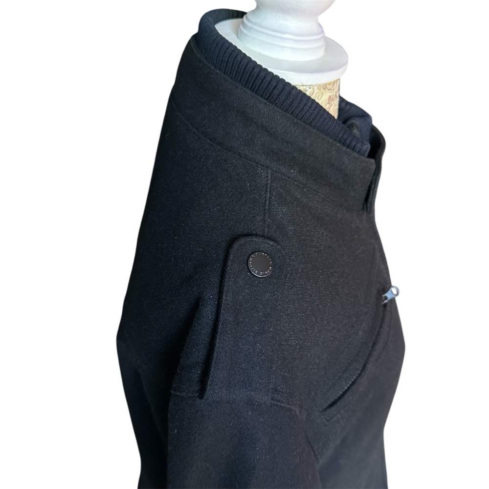 Buffalo David Bitton Wool Blend Black Military Jacket Heavy Duty Small Men’s - Picture 7 of 16